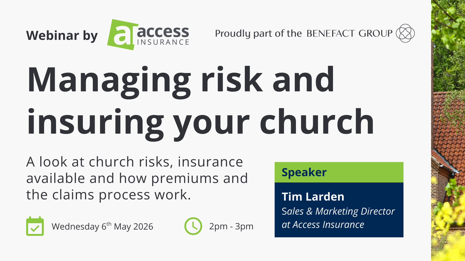 Church Risk Management + Insurance Webinar image