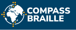 Compass Braille logo