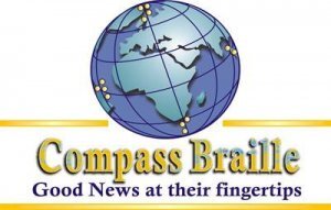 Compass Braille logo