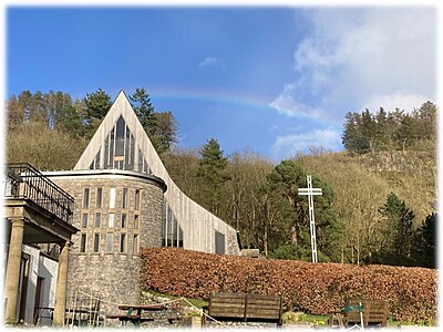 Front chapel rainbow