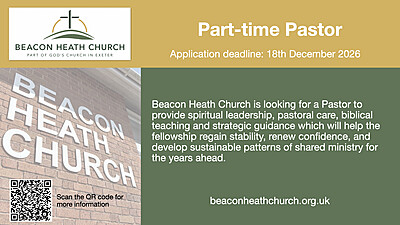 Beacon Heath Church Pastor Application Web advert 001