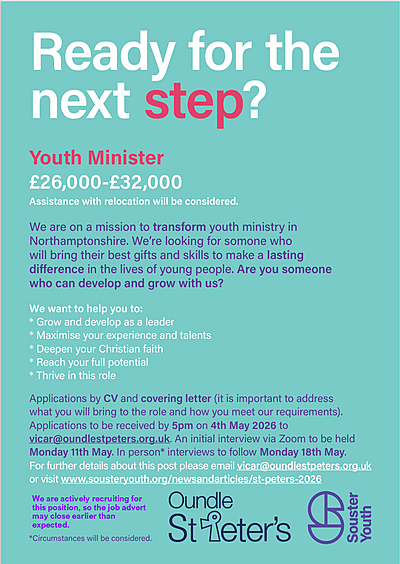 Youth Minister Advert Apr 26